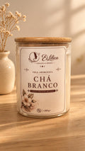 Vela Aromática com cera de coco 200gr CHÁ BRANCO