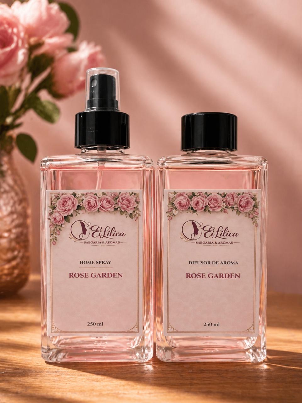 KIT Difusor e Home Spray de ambiente ROSE GARDEN