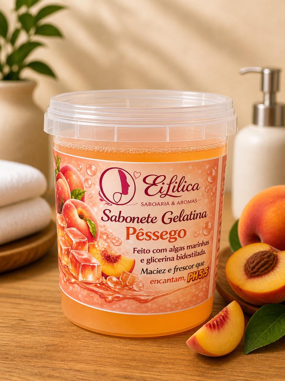 Sabonete Gelatina de PESSEGO